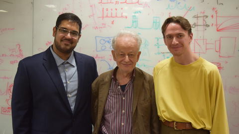 Aun, Federico and Dima after both have successfully defended their theses.