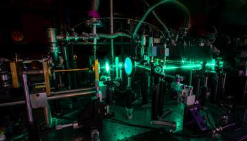 Laughing gas laser