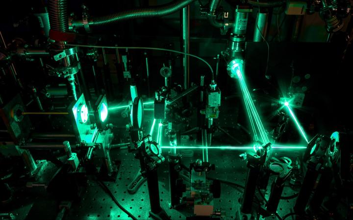 Laughing gas laser